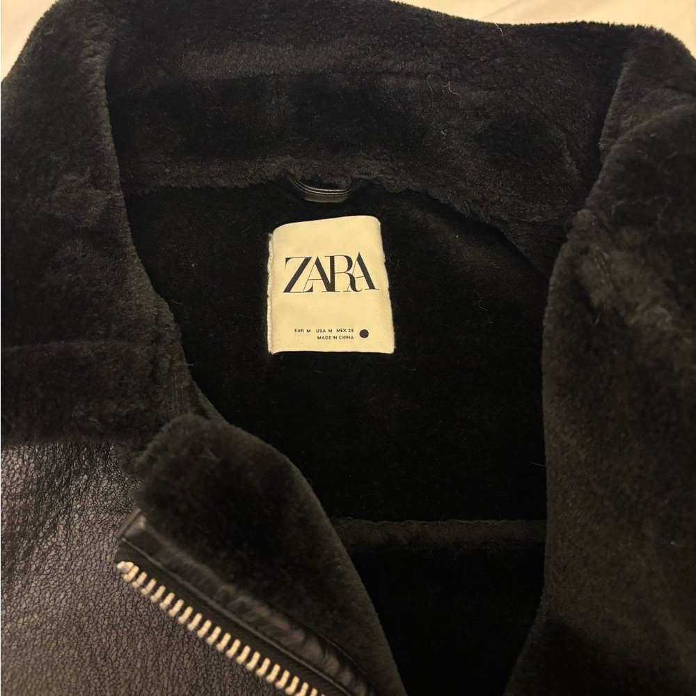 Zara leather moto jacket - Picture 2 of 2